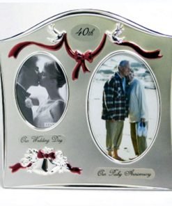 40th Anniversary Photo Double Frame