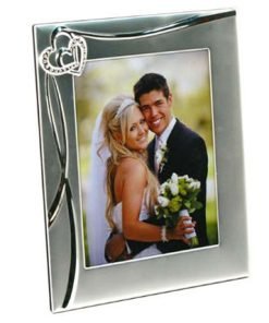 8x10" Two Hearts Crystal Photo Frame