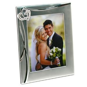 8x10" Two Hearts Crystal Photo Frame
