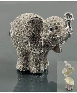 Crystal Elephant Jewelry Box