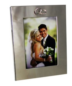 slv plated photo frame 5x7" dbl rings
