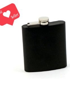 Stainless Steel Flask in Black