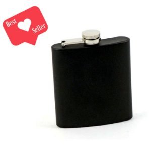 Stainless Steel Flask in Black